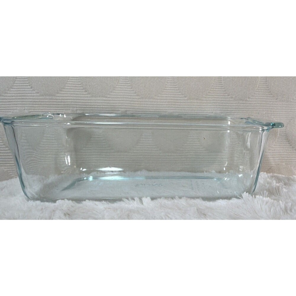 PYREX 213 Clear Glass 1.5 Qt Loaf Pan Baking Dish Made in USA